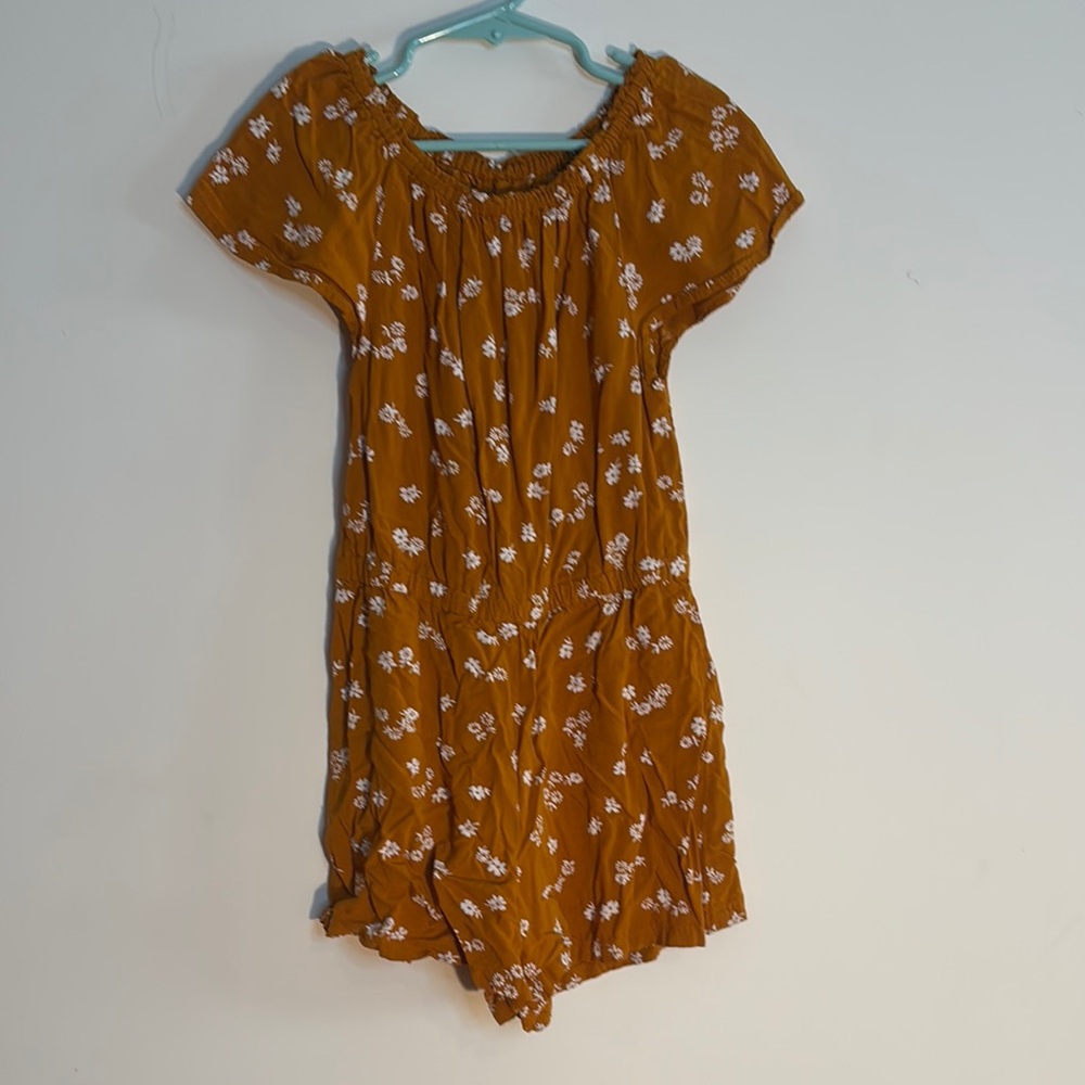 Old Navy Yellow Smocked Ruffled Jumpsuit